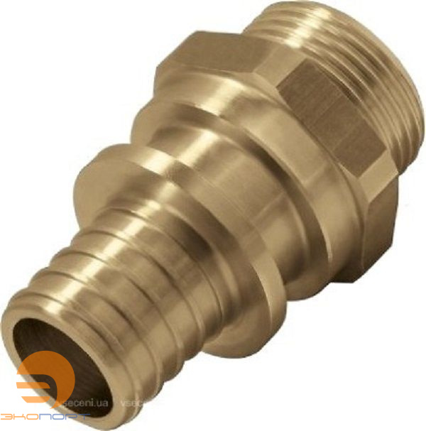 Соединитель 18*2 G1/2" НР латунный Push с манжетой KAN-therm