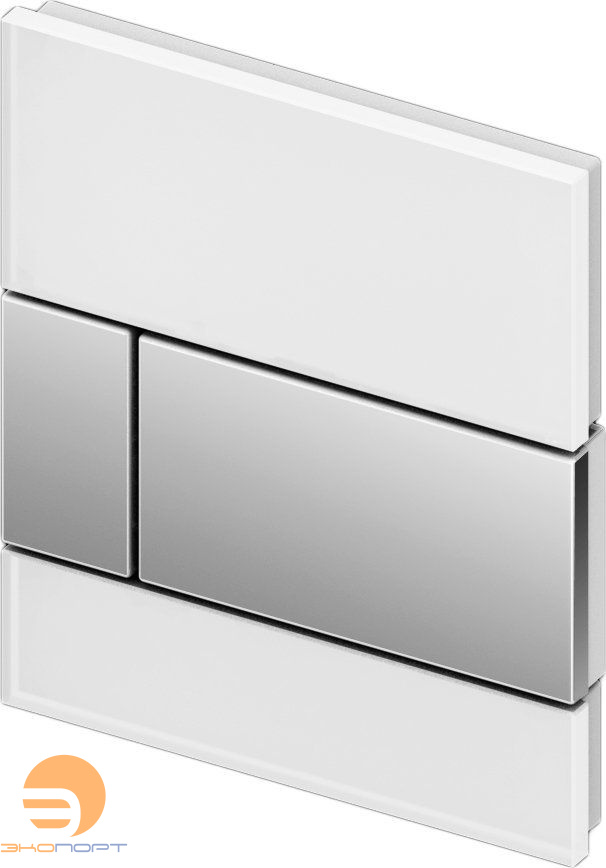 Клавиша TECEsquare Urinal, стекло белое, клавиши хром глянцевый