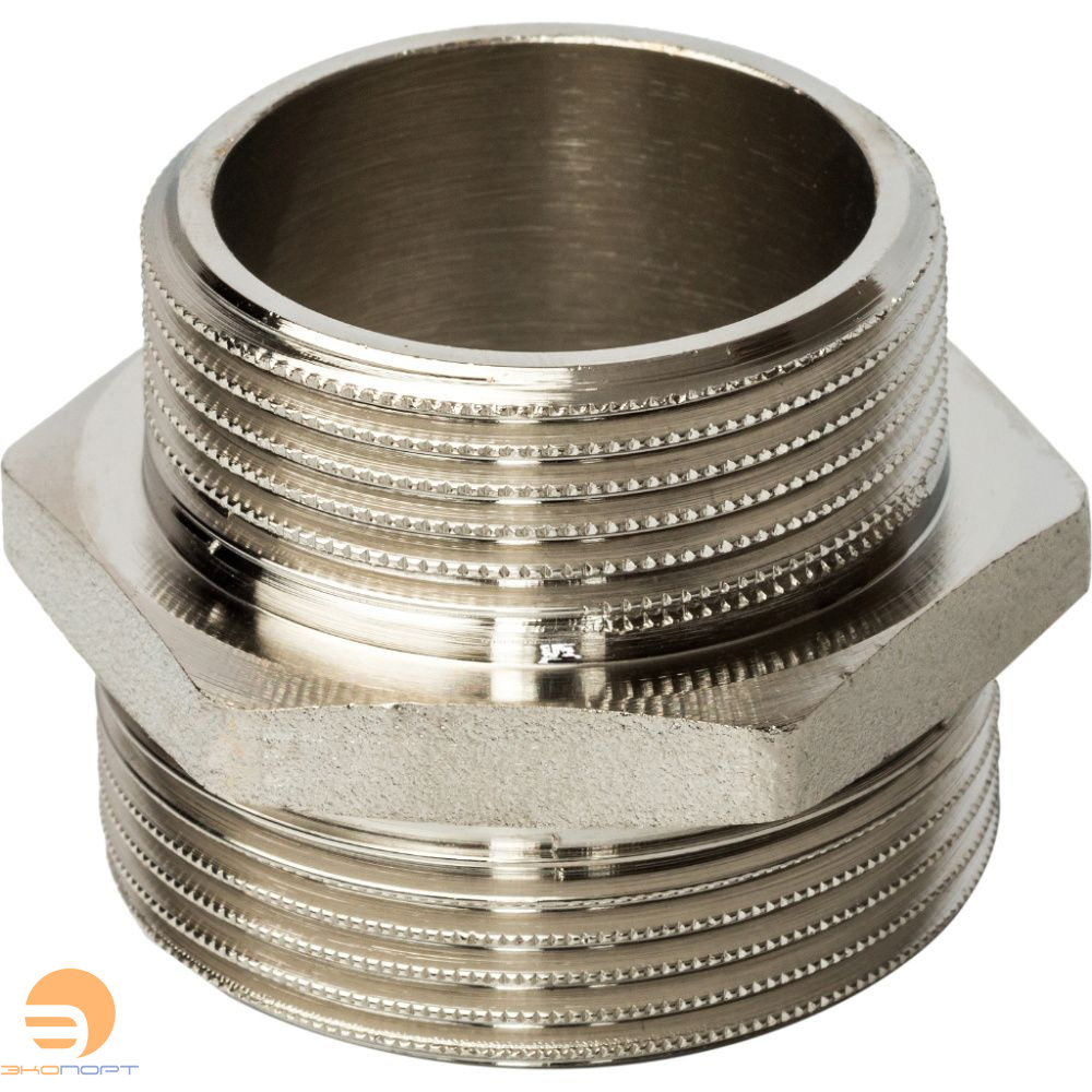 Ниппель переходной НН 11/2х11/4 (никель) Stout