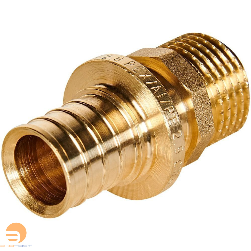 Муфта переходная 20-1/2 НР латунь Rommer