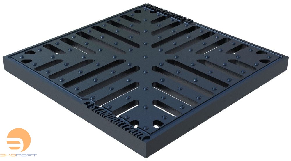 Решетка водоприемная Basic PB-28.28 снежинка чугунная ВЧ, кл.А