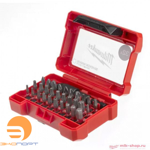 Набор бит SHOCKWAVE 32 шт,Milwaukee