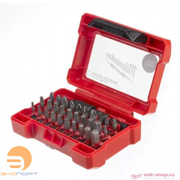 Набор бит SHOCKWAVE 32 шт,Milwaukee