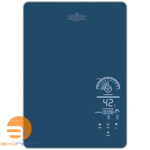 Водонагреватель проточный IMPERIUM 8.8 кВт, 380 В, берлинская лазурь PRIMOCLIMA