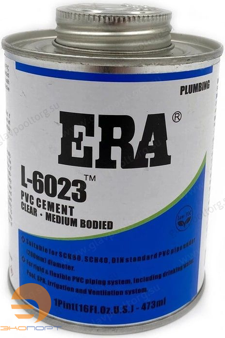 Клей для ПВХ ERA, 0,473 л