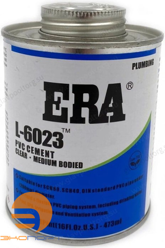 Клей для ПВХ ERA, 0,473 л