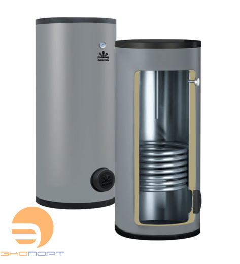 Бойлер 300 л с 1-м ТО Gekon HWB 300 1HE 45 кВт напольный INOX Gekon