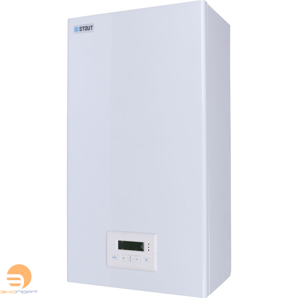 Котел электрический  9 кВт 1-3х фаз., тены 2шт STOUT