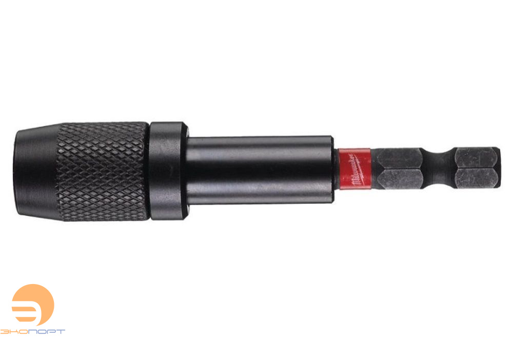 Держатель бит магнитный 1/4" HEX 73мм SHOCKWAVE с фиксатором, Milwaukee
