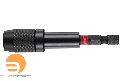 Держатель бит магнитный 1/4" HEX 73мм SHOCKWAVE с фиксатором, Milwaukee