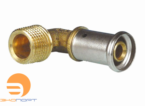 Угольник 26х3/4 НР латунь пресс HENCO