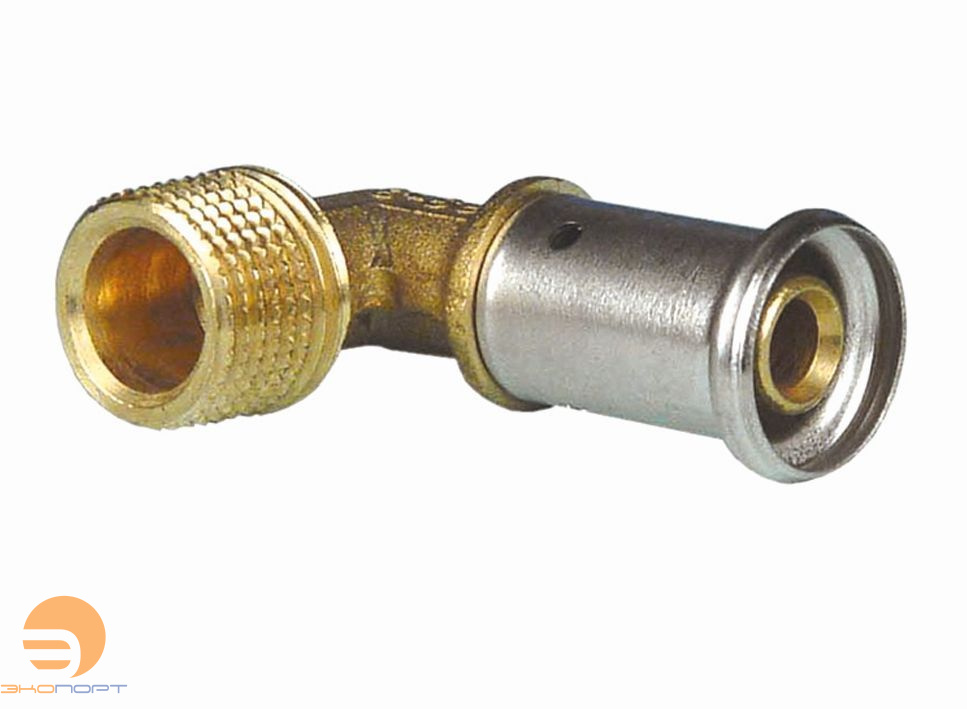 Угольник 26х3/4 НР латунь пресс HENCO