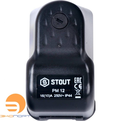 Реле давления PM12G, 3-12 бар,1/4", с накидной гайкой STOUT