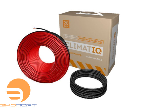 Кабель греющий CLIMATIQ CABLE (20 Вт/мп)  20 м  (2,7м/кв, шаг укладки 13 см)