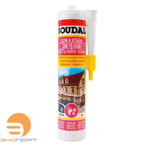 Герметик SOUDAL Силикон Универсальный белый 280 мл.