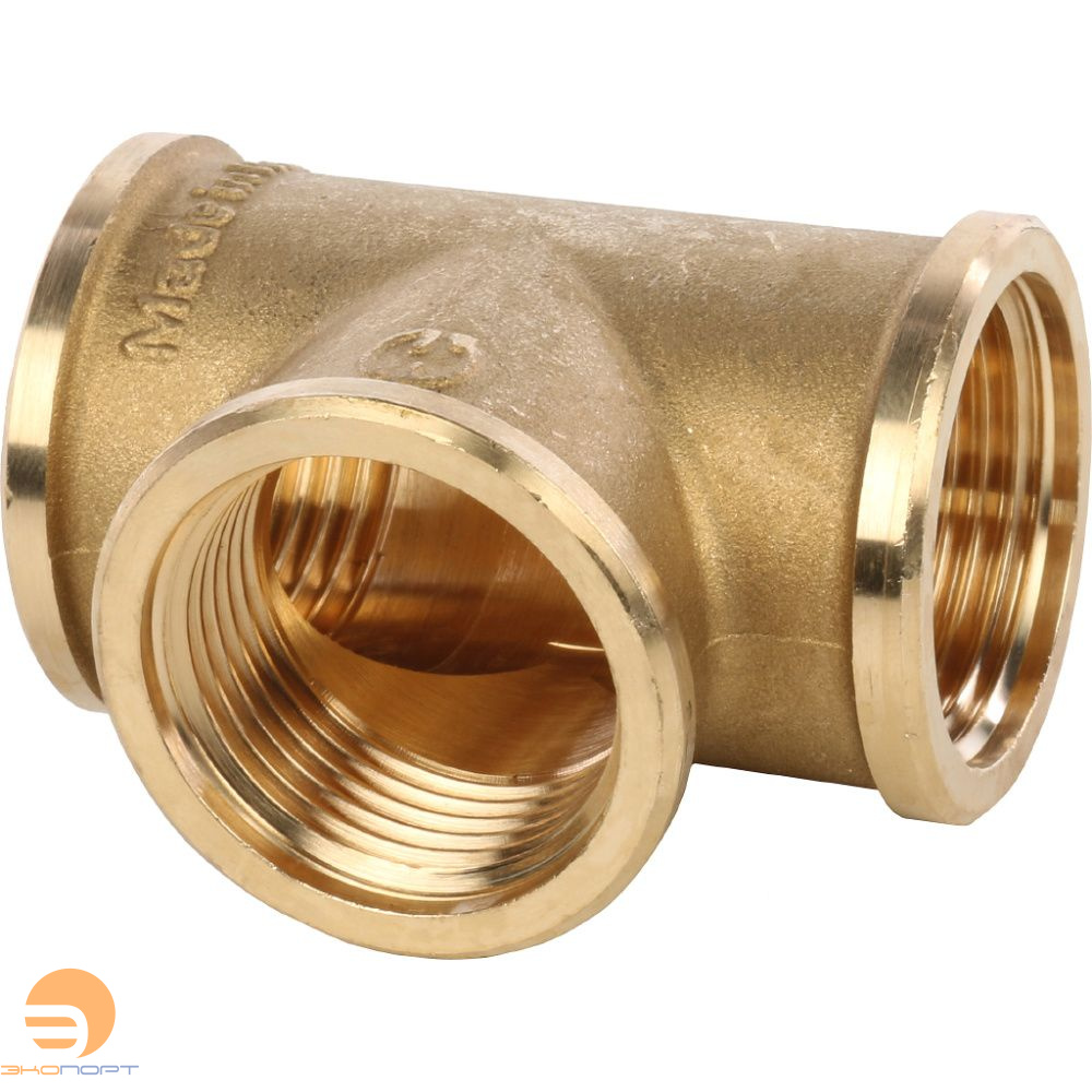 Тройник ВР   1 (латунь) STOUT