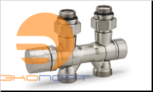 Узел нижнего подключения 1/2"х3/4"EK, универсальный, матовый никель Varmega