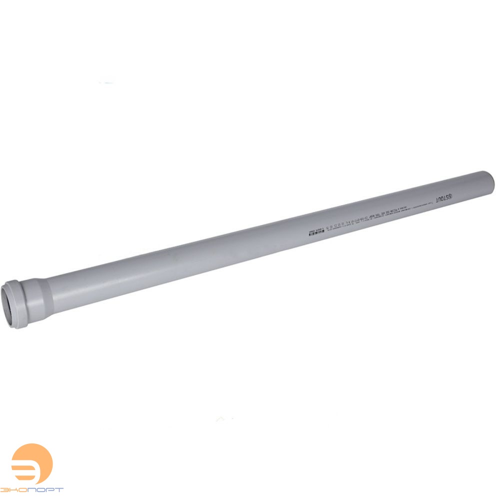 Труба для бесшум. канализации DN58x1000 мм, Stout