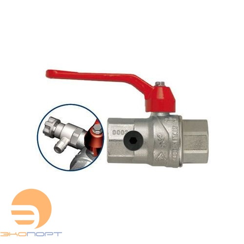 Кран шаровой ВВ со спускным устройством (рычаг) 1/2 FIV