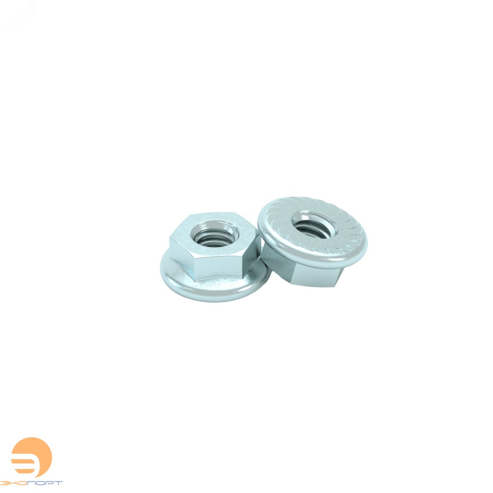 Гайка с фланцем М 5 Ц. DIN 6923 (50 шт)