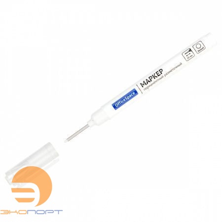 Маркер краска строительный с длинным наконечником БЕЛЫЙ OfficeSpace 
