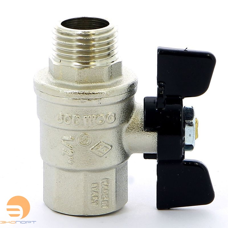 Кран шаровый усиленный ВН 1/2" (бабочка) Bugatti