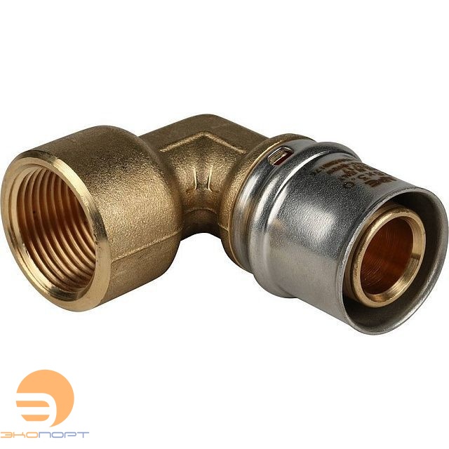 Угольник  26-3/4 ВР латунь, пресс Stout