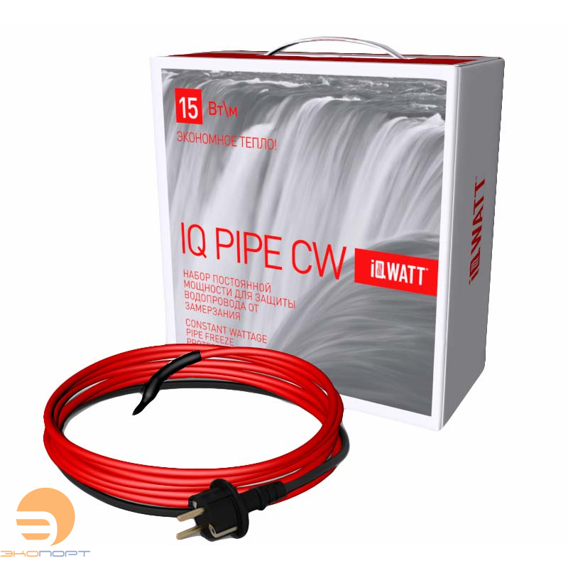 Кабель греющий резистивный  6м IQ PIPE CW (красная коробка)