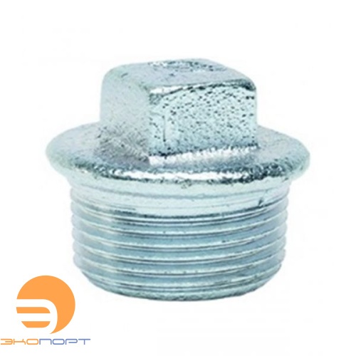 Пробка с бортом чугун 1 1/4" НР Platinum GEBO