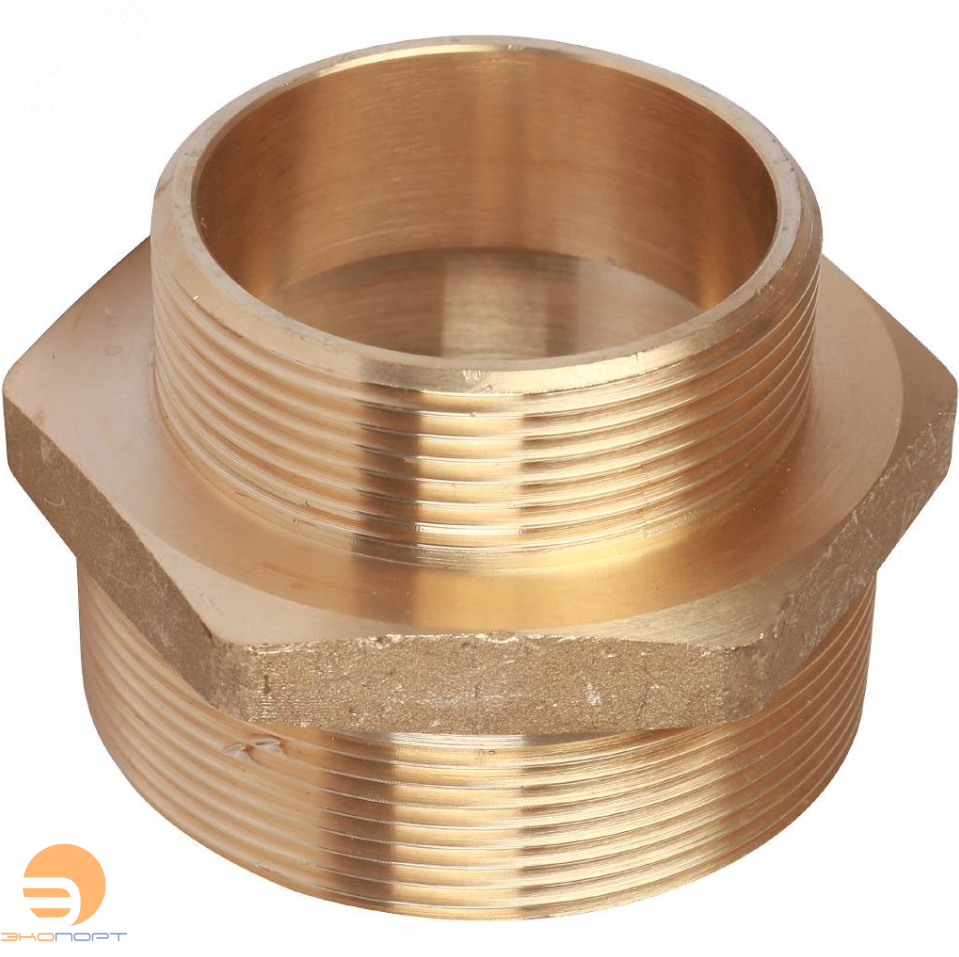 Ниппель НР-НР 2х2 1/2 (латунь) STOUT