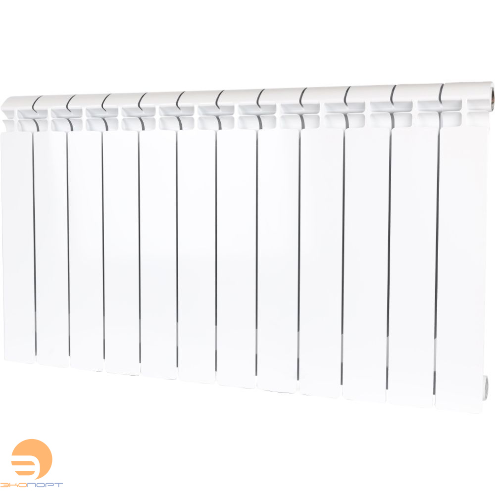 Радиатор биметаллический Alpha 500/80 12 секций боковое подключение STOUT