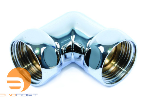 Сгон угловой (американка) для полотенцесушителя 1 х 1 ВВ ХРОМ (SG) SMART 