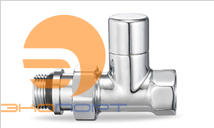 Клапан радиаторный запорный 1/2 прямой хром Varmega