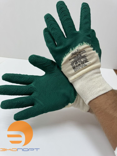 Перчатки трикотажные со вспененным латексом р.10 (XL) GM1012L-10 Torus