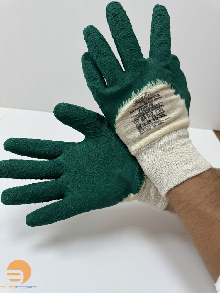 Перчатки трикотажные со вспененным латексом р.10 (XL) GM1012L-10 Torus