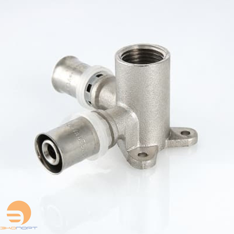 Тройник с креплением ВР, 16*1/2" (пресс)