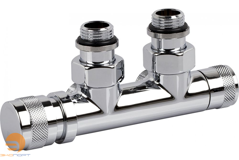 Узел нижнего подключения угловой 1/2"х3/4"Е Хром (левый) SR Rubinetterie
