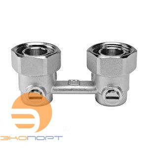 Клапан для компакт-радиаторов (Н-блок) Verafix-VKE угловой DN15, PN10, 3/4", Kvs1,8 внеш. Honeywell