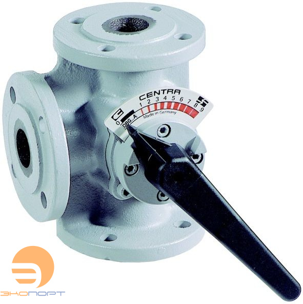 Клапан 3-х ходовой поворотный PN6, DN80, Kvs100, 2…130 °C, фланцевое исполнение