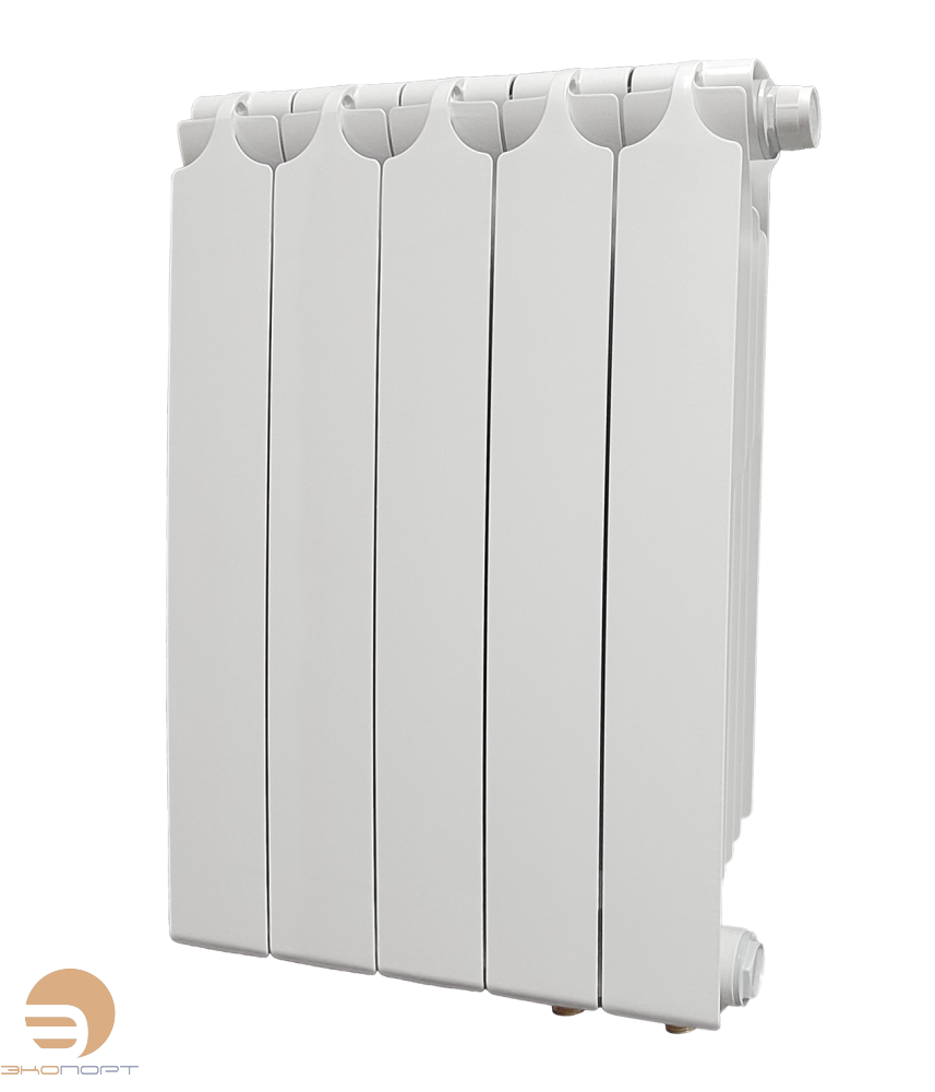 Радиатор биметаллический 350/90 (134 Вт)  5 секции нижнее подключение справа Teplopribor