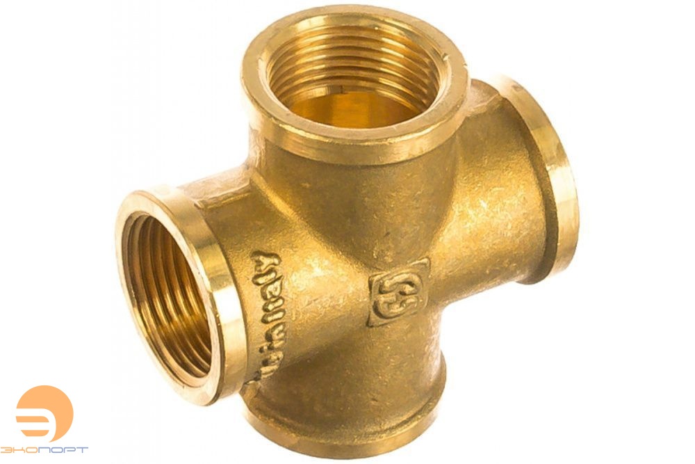 Крестовина ВВ 3/4" (латунь) Stout
