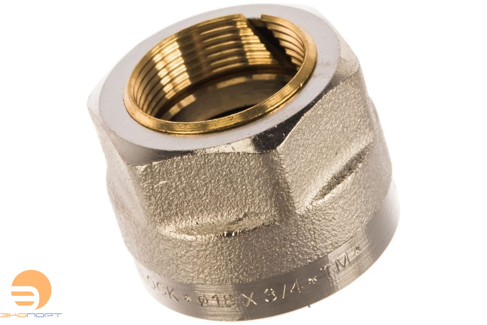 Евроконус для медной трубы 18х3/4" (резьба 18х3/4) Tiemme