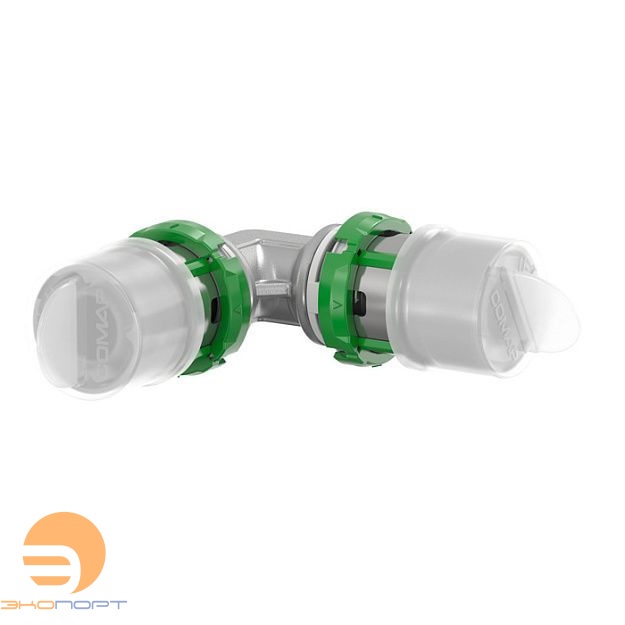 Угольник 26-90 латунь, пресс Comap