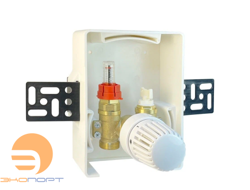 Комплект терморегулирующий (по температуре обратки) скрытый BOX 2 Valfex