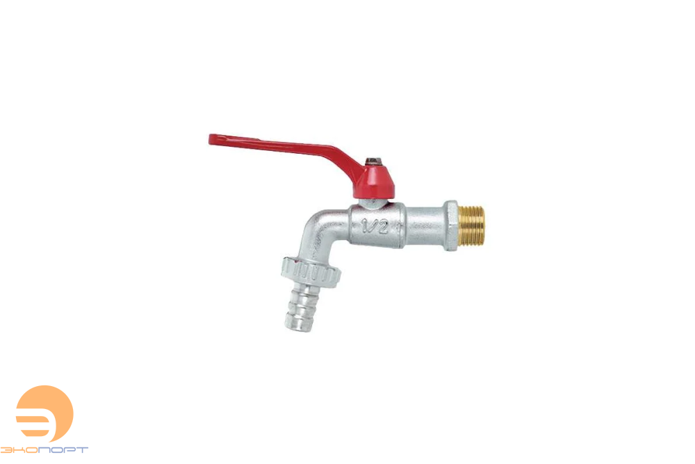 Кран водоразборный Н 1/2" со штуцером ручка  FIV