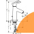 Смеситель для раковины Talis S, с донным клапаном (комф. зона 100) HANSGROHE