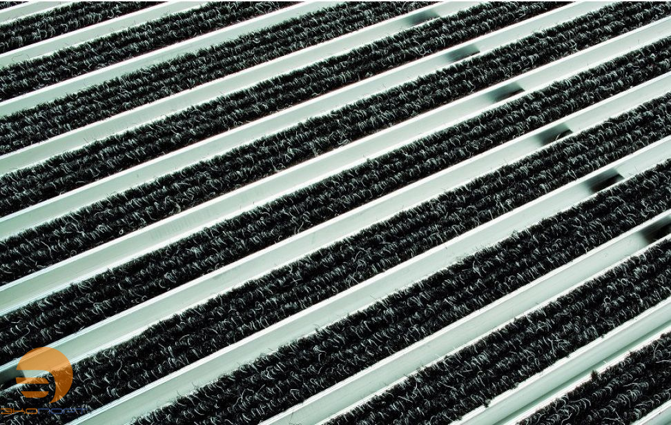 Решетка алюминиевая с войлоком (антрацит) L60*40, АСО