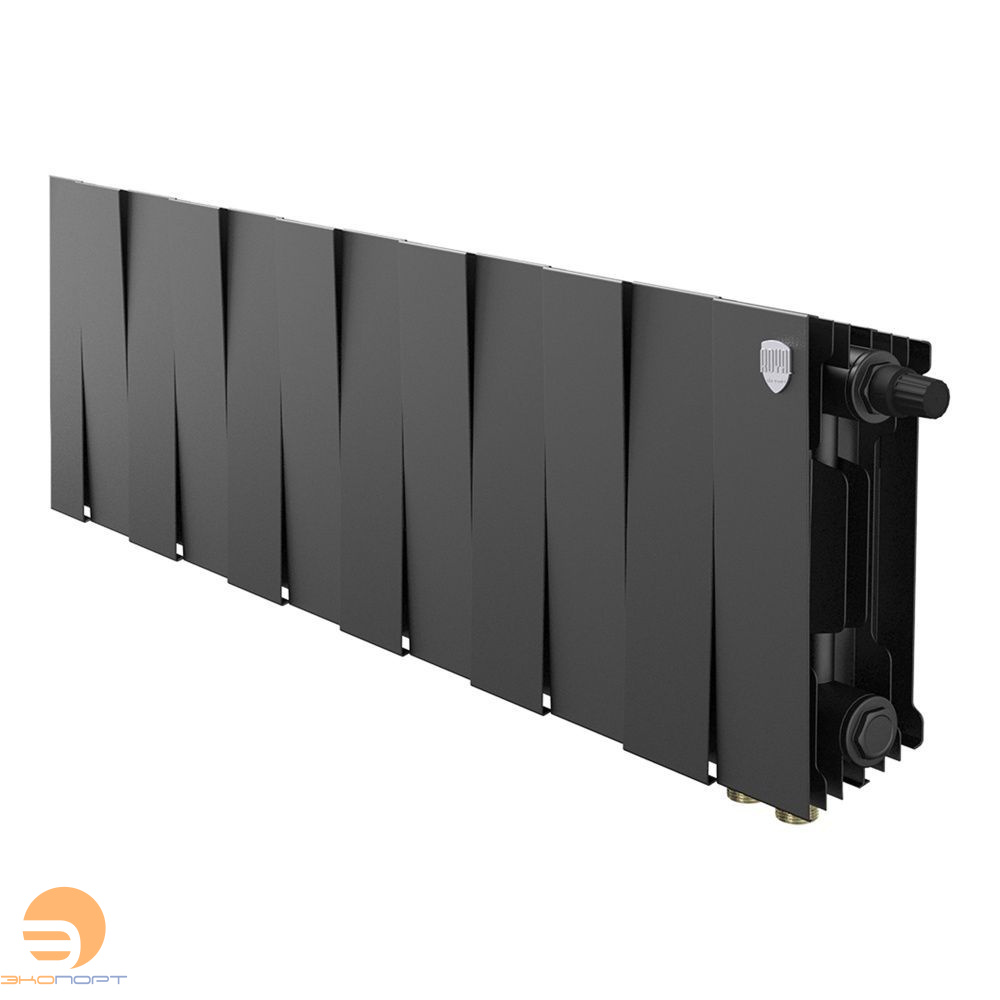 Радиатор биметаллический PianoForte Noir Sable VDR 200/100  12 секций  Royal Thermo