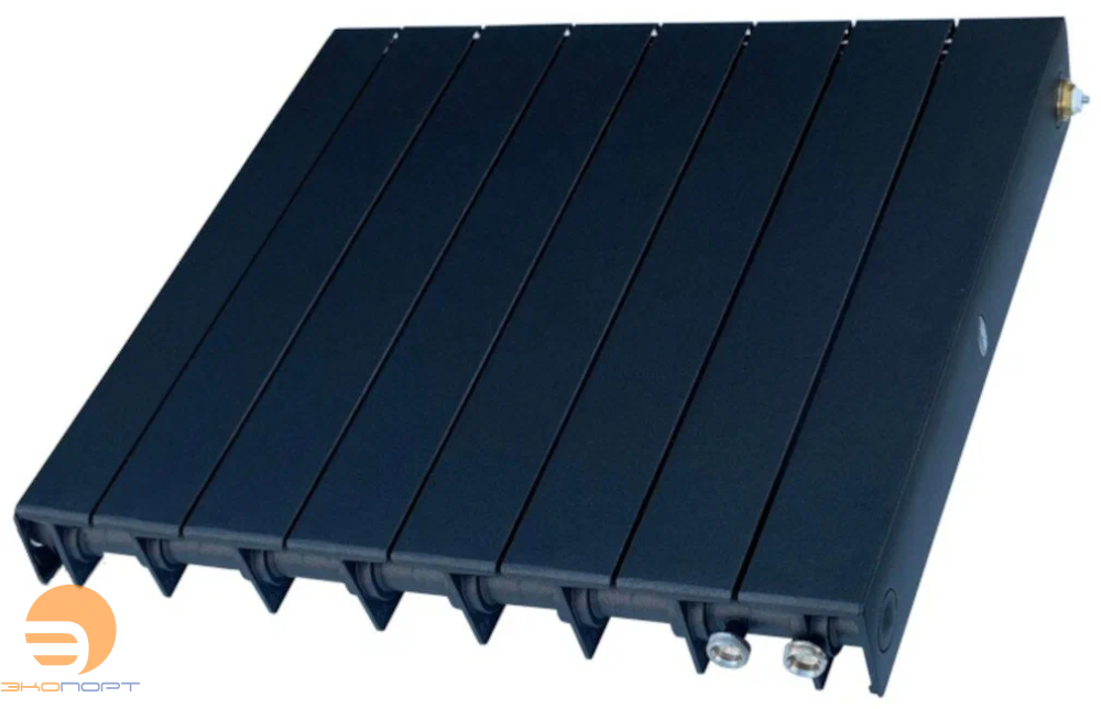 Радиатор биметаллический SUPReMO Ventil 500/90 12 секций (SVR) нижнее справа Rifar АНТРАЦИТ