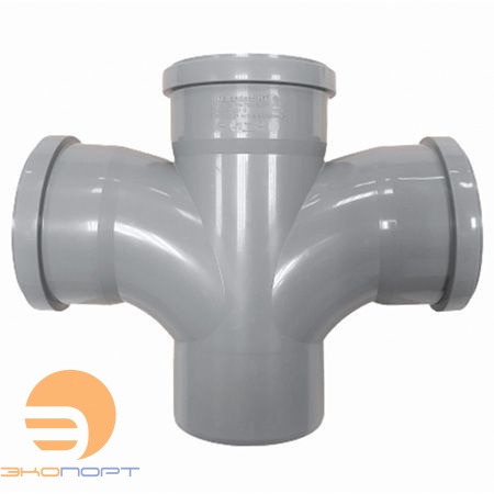 Крестовина 110/110/110 угол 87 гр с плавным радиальным подключением